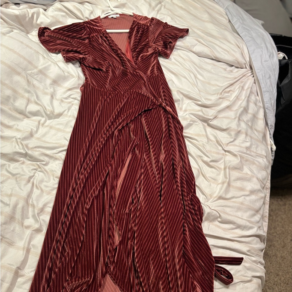 Baltic Born Burgundy High Low Dress